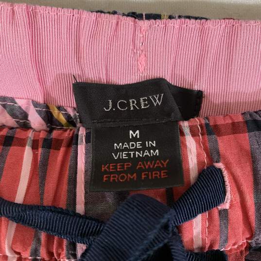 Women's Pink/Red Plaid J.Crew Sleep Pants, Sz. M image number 3