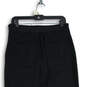 Womens Black Elastic Waist Slash Pocket Drawstring Sweatpants Size Medium image number 4