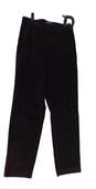 Womens Black Corduroy Elastic Waist Straight Leg Casual Chino Pants Size 4 image number 1