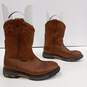 Men's Brown Leather Ariat Boots Size 10 image number 1