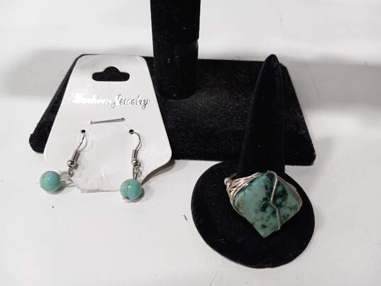 6pc Turquoise Styled Jewelry Bundle image number 3