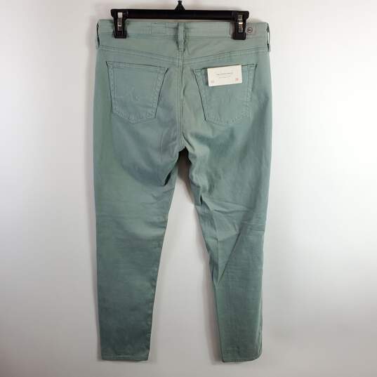 Adriano Goldschmied Women Green Jeans Sz 28R NWT image number 5