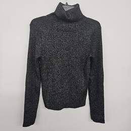 Black Sparkly Turtle Neck Sweater