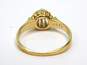 Antique 14K Gold 3.25mm Old European Cut Diamond Buttercup Setting Ring 1.4g image number 3