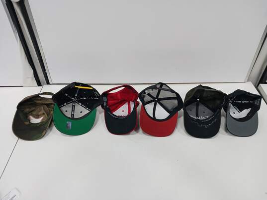 6PC Bundle of Assorted Baseball Cap Style Hat Bundle image number 3