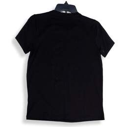 NWT Michael Kors Womens Black Animal Print Round Neck Pullover T-Shirt Size S alternative image