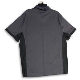 Mens Gray Dri-Fit Spread Collar Short Sleeve Golf Polo Shirt Size XXL alternative image