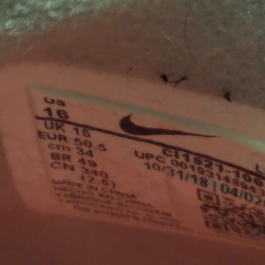 Nike Lebron 16 XVI White Hot Lava Silver CI1521-100 Men's Size 16 image number 7
