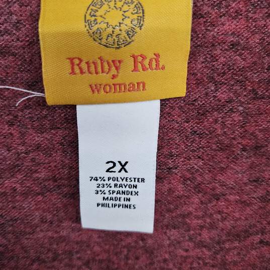 Ruby Rd Cozy Up Drawstring Cowl Neck Pullover image number 3