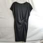 Halogen Women's Black Modal Twist Front Sheath Dress Size 1 image number 1