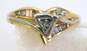 14K Yellow Gold 0.37 CTTW Diamond Abstract Ring 5.5g image number 2
