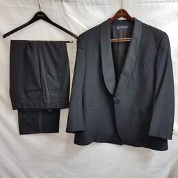 Brooks Brothers black wool tuxedo suit XL
