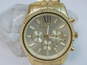 Men's Michael Kors MK-8281 Gold Tone Chronograph Watch image number 1