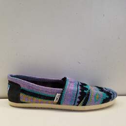 TOMS Classic Novelty Knit Tribal Slip On Shoes Women's Size 7.5 M