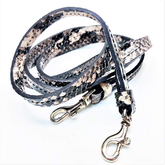 Buy the Dooney & Bourke Leather Snakeskin Embossed Crossbody Beige