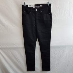 Seven7 Tummyless High Rise Skinny Black Jeans Size 4