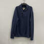 Mens Blue Long Sleeve Knitted Collared Regular Fit Pullover Sweater Size 2XL image number 1