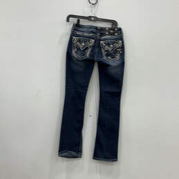 Womens Blue Denim Medium Wash 5-Pocket Design Bootcut Jeans Size 25 alternative image