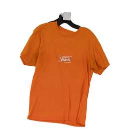 Mens Orange Short Sleeve Crew Neck Pullover T-Shirt Size Medium alternative image