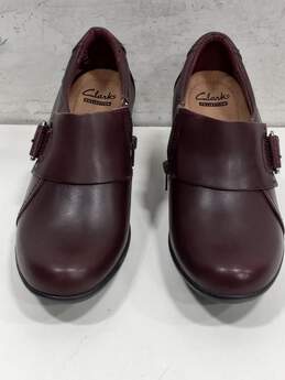 Clarks Women's Burgundy Genette Ankle Boots Size 7M