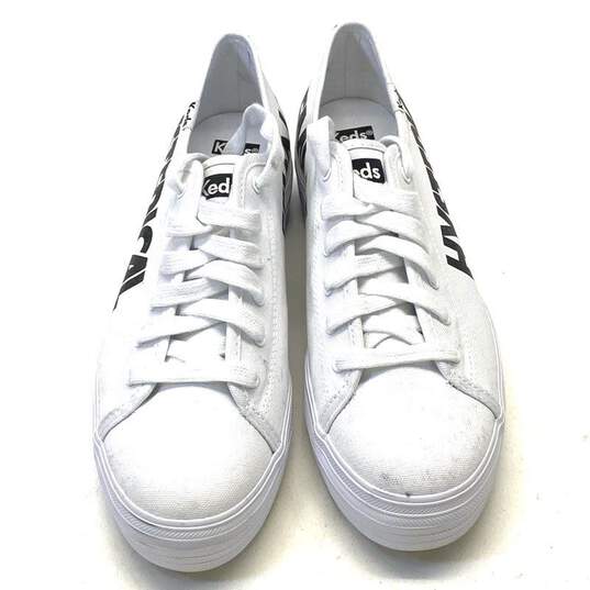 Keds White Sneaker Casual Shoe Women 8.5 image number 2