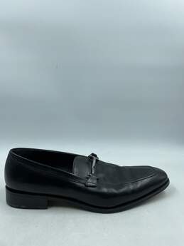 Authentic Salvatore Ferragamo Black Gancini Loafers M 12D