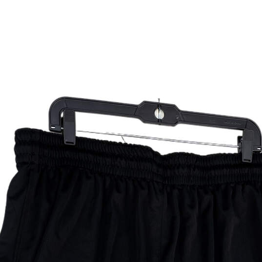 NWT Mens Black Pleated Elastic Waist Pull-On Basketball Shorts Size 4XLT image number 3