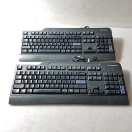 Lot of Two Lenovo USB PC Keyboards Model(KU-0225)