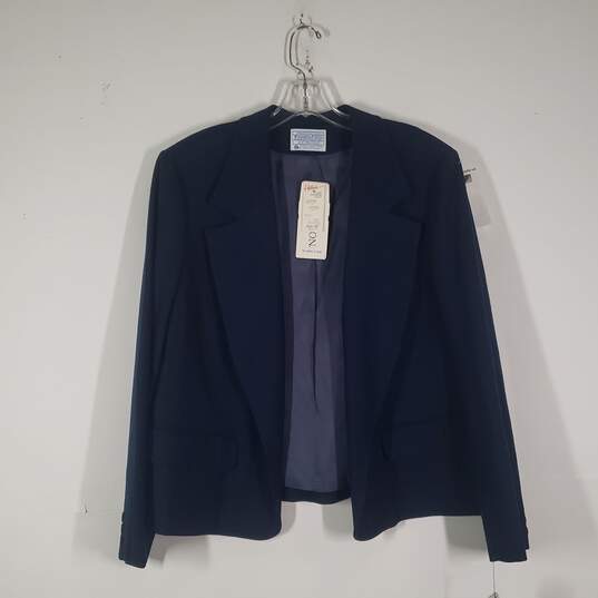 NWT Womens Notch Lapel Pockets Long Sleeve Open Front Blazer Size 34/20 image number 1