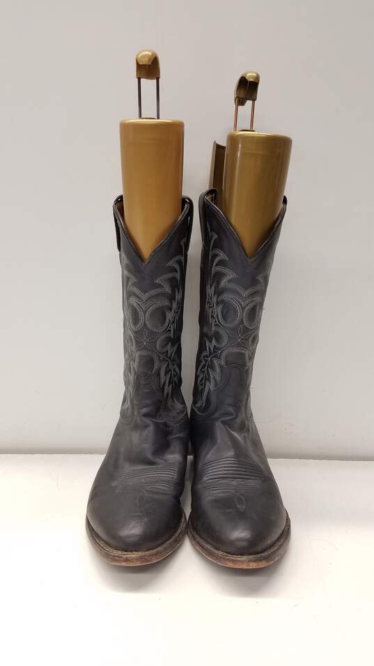 Tony Lama Men Cowboy Boots Black Size 10 image number 6