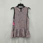 NWT Womens Pink Black Polka Dot Sleeveless Two Piece Pajama Set Size Medium image number 3