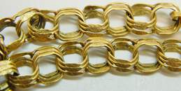 Vintage 14k Yellow Gold Link Chain Bracelet 6.7g alternative image