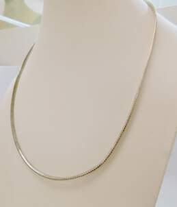 925 Sterling Silver Omega Chain Necklace 16.9g