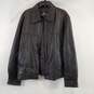 London Fog Men Dark Brown Leather Jacket XL image number 1