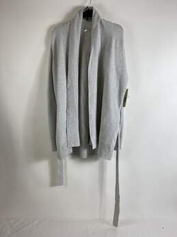Cyrus Men Gray Ribbed Sweater with Belt XL NWT