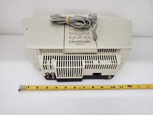 Bose Wave Radio AWR1-1W (Aged) White Clock Alarm AM/FM No Remote/Parts and Repair image number 2