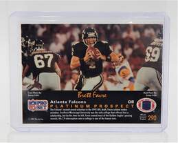 1991 Brett Favre Pro Set Platinum Rookie Falcons Packers alternative image