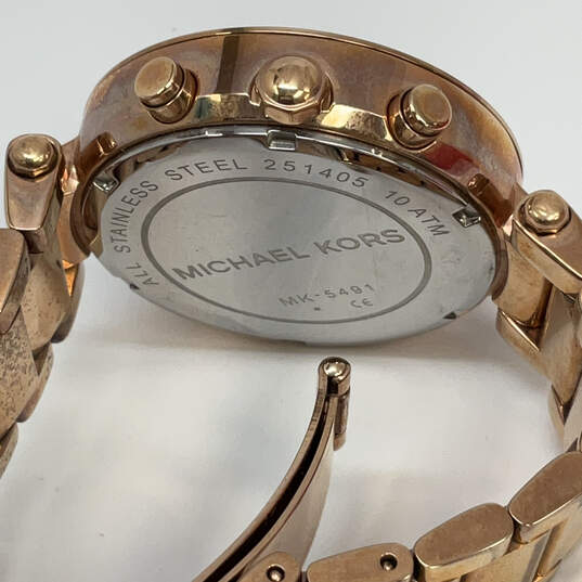Designer Michael Kors MK-5491 Chronograph Round Dial Analog Wristwatch image number 4