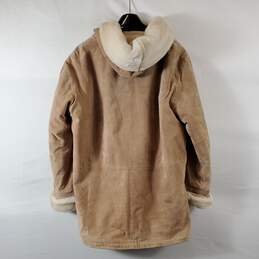 St. Johns Bay Women Brown Leather Coat XL alternative image