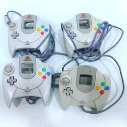 4ct Sega Dreamcast Controller Lot Untested