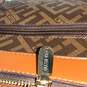 NWT Womens Brown Signature Print Leather Adjustable Strap Crossbody Bag image number 7