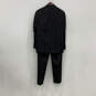 Mens Black Long Sleeve Blazer And Pants Two Piece Suit Set Size 41R R34 image number 2