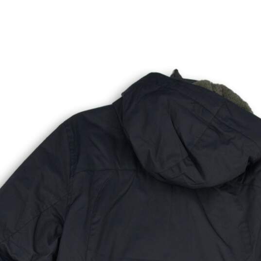 L.L.Bean Womens Black Long Sleeve Zipper Pocket Full-Zip Hooded Jacket Size M image number 4