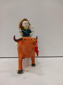 KOSHSH Children Riding Bull Figurine alternative image