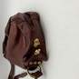 Marino Orlandi Womens Brown Leather Adjustable Strap Push Lock Crossbody Bag image number 4
