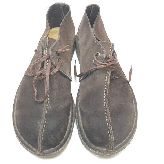 Clarks Originals Men's Desert Trek Suede Shoes, Brown Size 9 image number 6