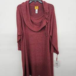 Ruby Rd Cozy Up Drawstring Cowl Neck Pullover