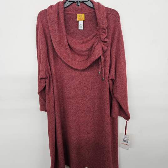 Ruby Rd Cozy Up Drawstring Cowl Neck Pullover image number 1