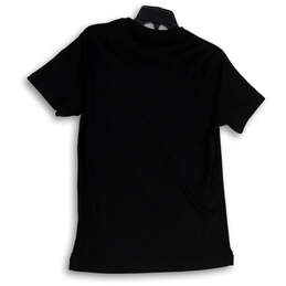 NWT Womens Black Short Sleeve Crew Neck Side Slit Pullover T-Shirt Size S alternative image