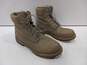 Timberland Grey Leather Waterproof Lace-Up Boots Size 9M image number 1